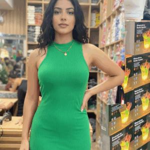 Vestido Aurora Canelado Modal