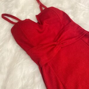 Vestido Canelado com Bojo